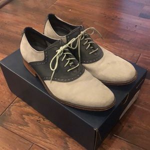 Cole Haan gray/navy dress shoes- size 10